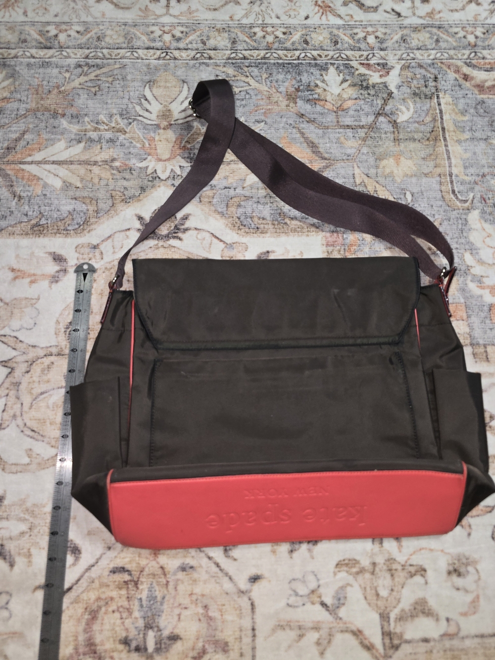 kate spade brown Nylon messenger laptop bag